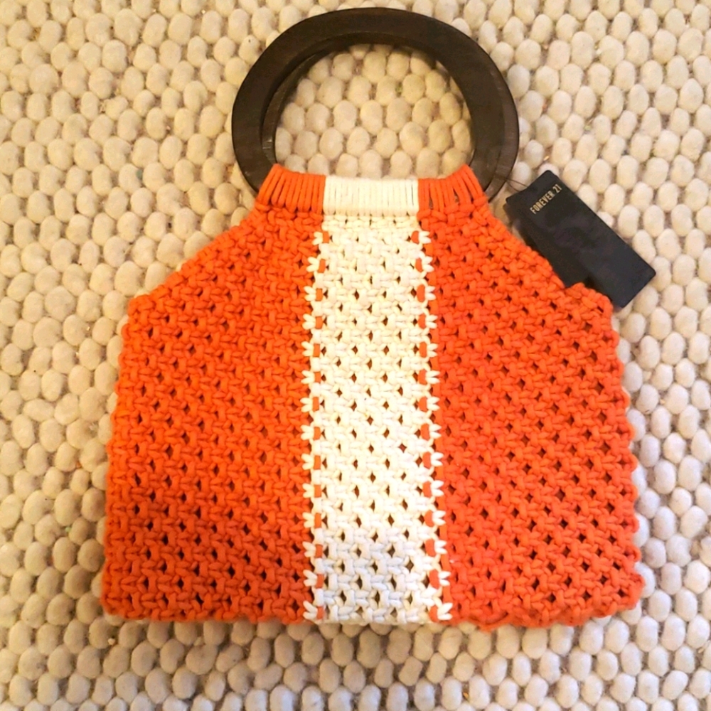 Crocheted handbag